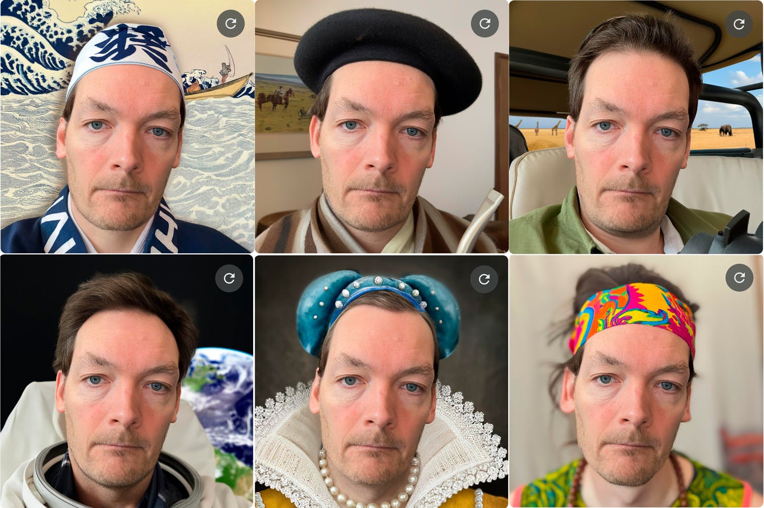 Sovelluksella voi luoda kaikkea renessanssitaiteesta hippilookiin. Sovelluksella voi luoda kaikkea renessanssitaiteesta hippilookiin.